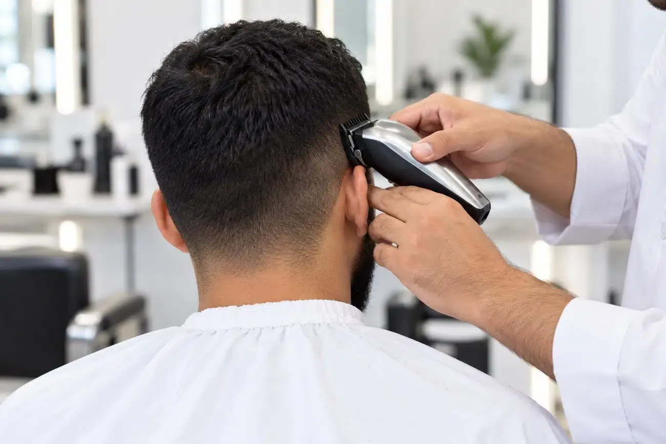 Hair trimming illustration from the guide